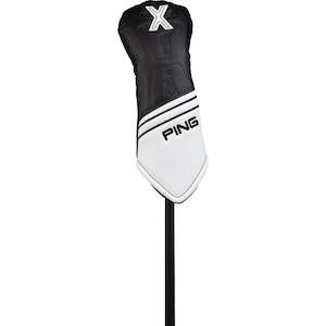 Golf course or practice range: Ping Core Hybrid Head Cover - Blk/Wh