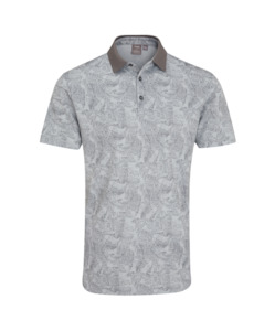 2025 Ping Men's Jared Polo - Pearl Grey/Rock/Navy