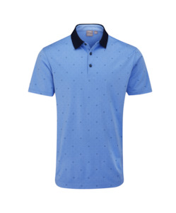 2025 Ping Men's Jared Polo - Cornflower Blue/Navy