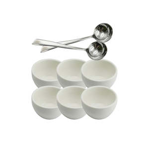 Internet only: Rhino Cupping Bowl & Spoon Set