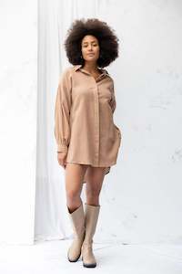 Found Shirt Dress | Earth