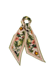 Insects & Fruit Sash Scarf | Macadamia Multi