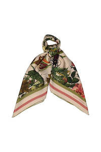 Insect & Fruit Classic Scarf | Macadamia Multi