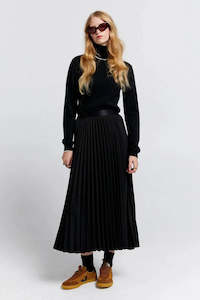 Sunray Pleated Skirt | Black