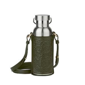 Karen Walker: Filigree Bottle Holder & Bottle | Olive