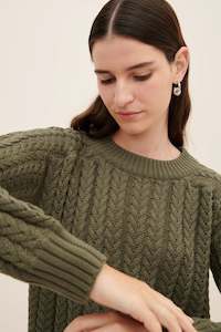 Column Sweater | Olive