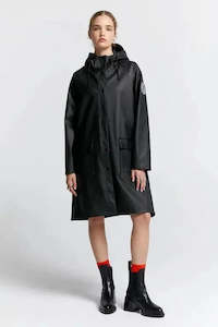 Runaway Long Raincoat | Black