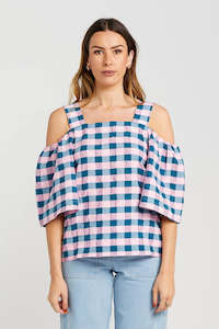 Cut Away Top | Teal Candy