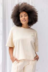 Clothing: Joy Sweatshirt Tee | Natural