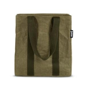 Grocery base Bag (Washable paper) - Washed khaki