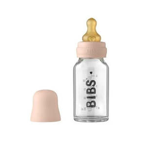 Bibs Glass Baby Bottle Set / 110ml - Blush