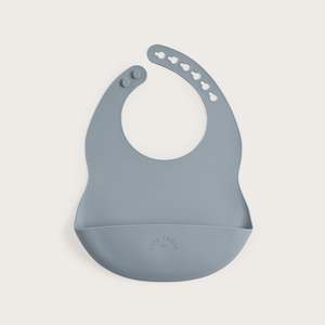 Tiny Table Silicone catch bib / Pebble