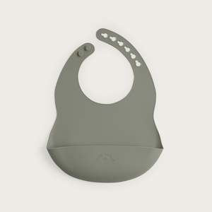 Tiny Table Silicone catch bib / Olive