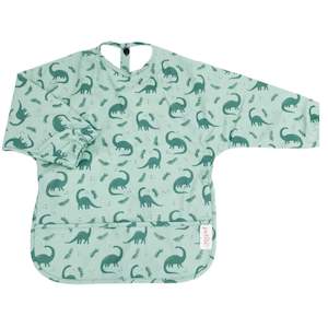 Clothing: Petite Eats sleeved bib - Dino