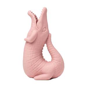 Scrunch Crocodile Jug - Dusty Rose