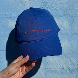 Clothing: Surviving not Thriving Cap  - Blue