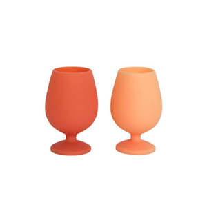 Unbreakable Wine Glasses / Stemm / Peach + Petal