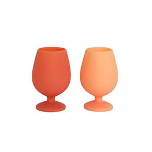 Unbreakable Wine Glasses / Stemm / Terra + Peach