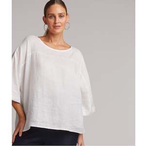 Studio Relaxed Top - Salt / OS