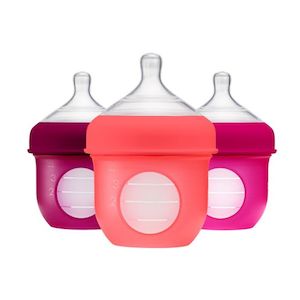 Clothing: Nursh (3 pack) Silicone pouch bottles / 4oz / Pink