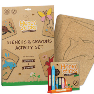 Stencils & Crayons Activity Set