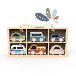 Clothing: Speedy Monkey Car display case + 6 Vehicles