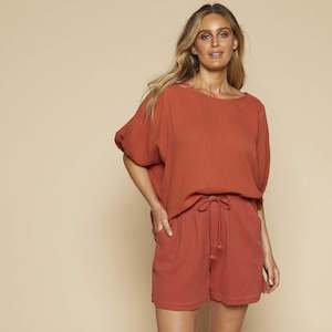 Clothing: Jasper Short / Terracotta