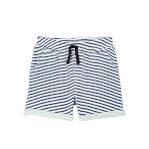 (D) Stripe Fleece Short