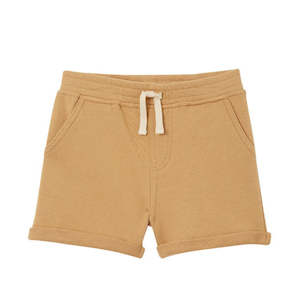 (D) Sand Fleece Short