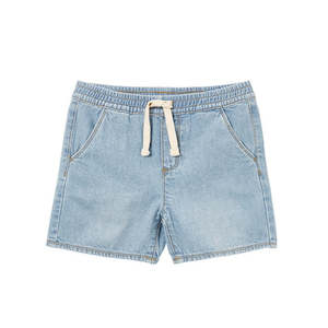 (D) Light Wash Denim Short