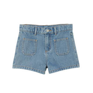 (D) Utility Denim Short