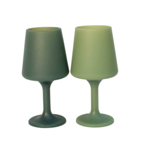 Unbreakable Wine Glasses / Swepp / Sage + Olive