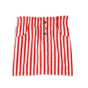 Clothing: Red Stripe Skirt