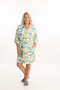 Short Robe - Fried Eggs Print