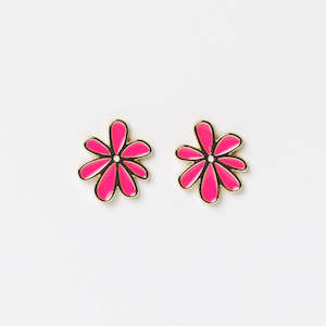 Studs - Daisy - Neon Pink