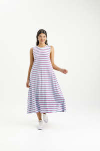 Clothing wholesaling: Bella Dress - Orchid Stripes