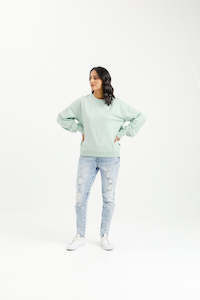 Clothing wholesaling: Laylah Crew - Seafoam with Mini X