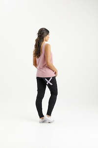 Apartment Pants - Black with Lilac X