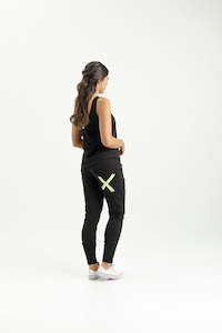 Apartment Pants - Black with Lime X