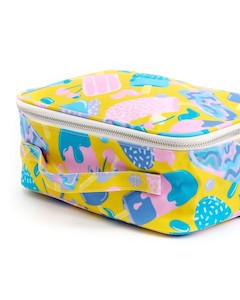 Cosmetic Bag - Large - Sunny Pops Print