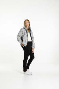 Aja Puffer Jacket - Sale - Grey Wash