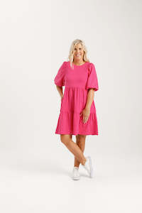 Clothing wholesaling: Katie Mini Dress - Raspberry Pink