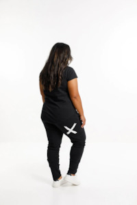 Clothing wholesaling: Apartment Pants - Black with White X Print