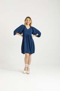 Molly Dress - Indigo Blue