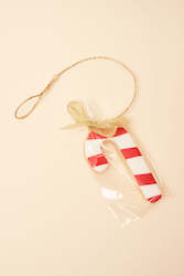 Candy Cane Ornament Cookies