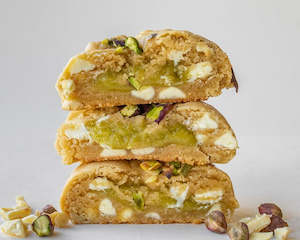 Biscuit manufacturing: Pistachio White Chocolate Cookies