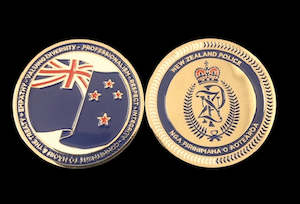 Souvenirs Memorabilia: Challenge Coins- NZ Flag