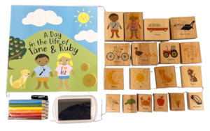 Moana Rd Stamp Activity Kit A Day in the Life of Ruby & Tane