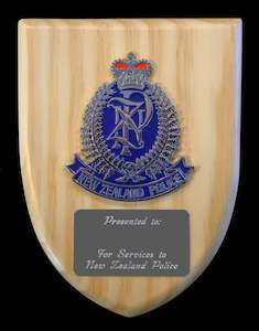 Presentation: New Zealand Police Wall Plaque- plus engraving