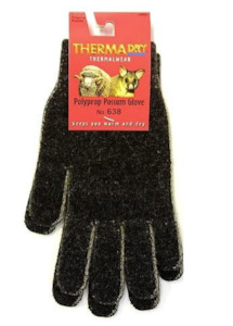 Sports And Active Wear Clothing: Thermadry Polypro Possum Gloves Med Black